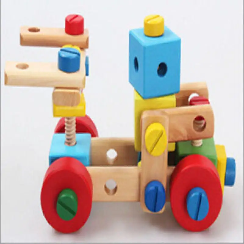 Игрушки Монтессори для малышей деревянная модель наборы сборки набор обучения