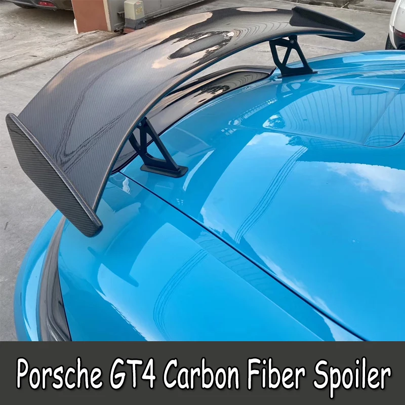 Задний спойлер из углеродного волокна задние крылья для Porsche Cayman 981 986 987 718 GT4 GT 2016