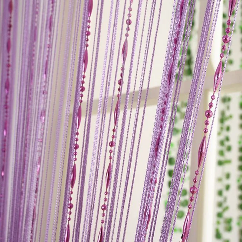

2M Beads Line Curtain Home Window Screening for Wedding Birthday Party Backdrop Living Room Background Decoration Room Divider