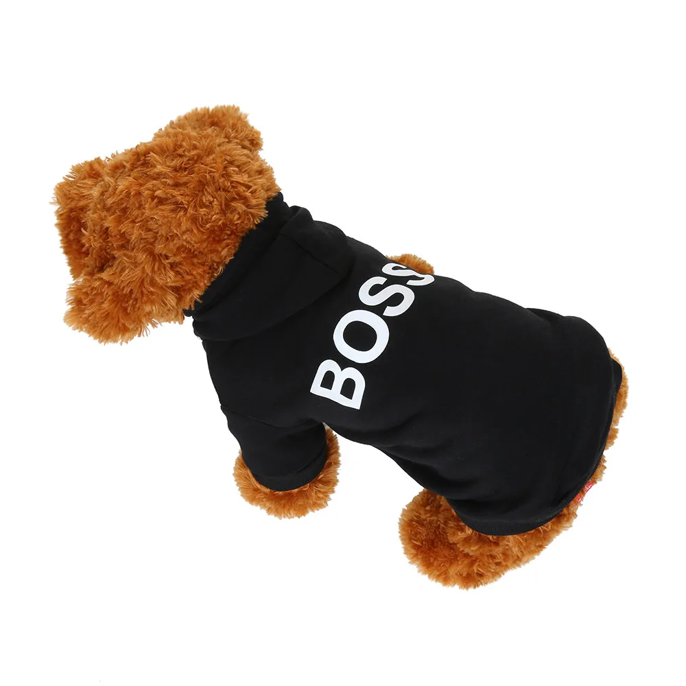 Одежда для собак с капюшоном теплые толстовки пальто для щенков Abbigliamento per cani Gatti Abbigliamento per animali domestici Fashion