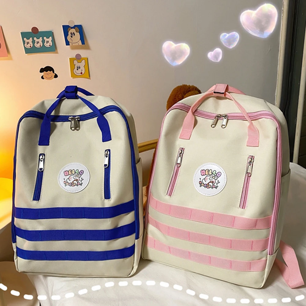 Вместительный рюкзак для женщин милый Модный Цветной ранец на плечо студентов