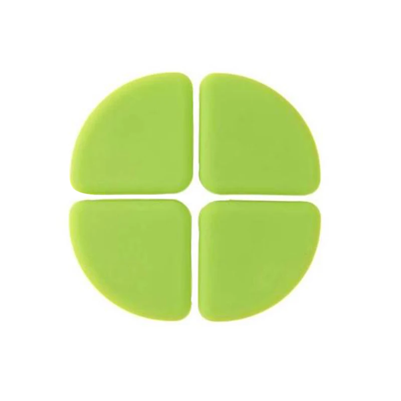 

4pcs/set 5 Colors Soft Solid Color Silicone Baby Anti - Collision Table Desk Angle Pad Kids Safety Protection For Baby Safety