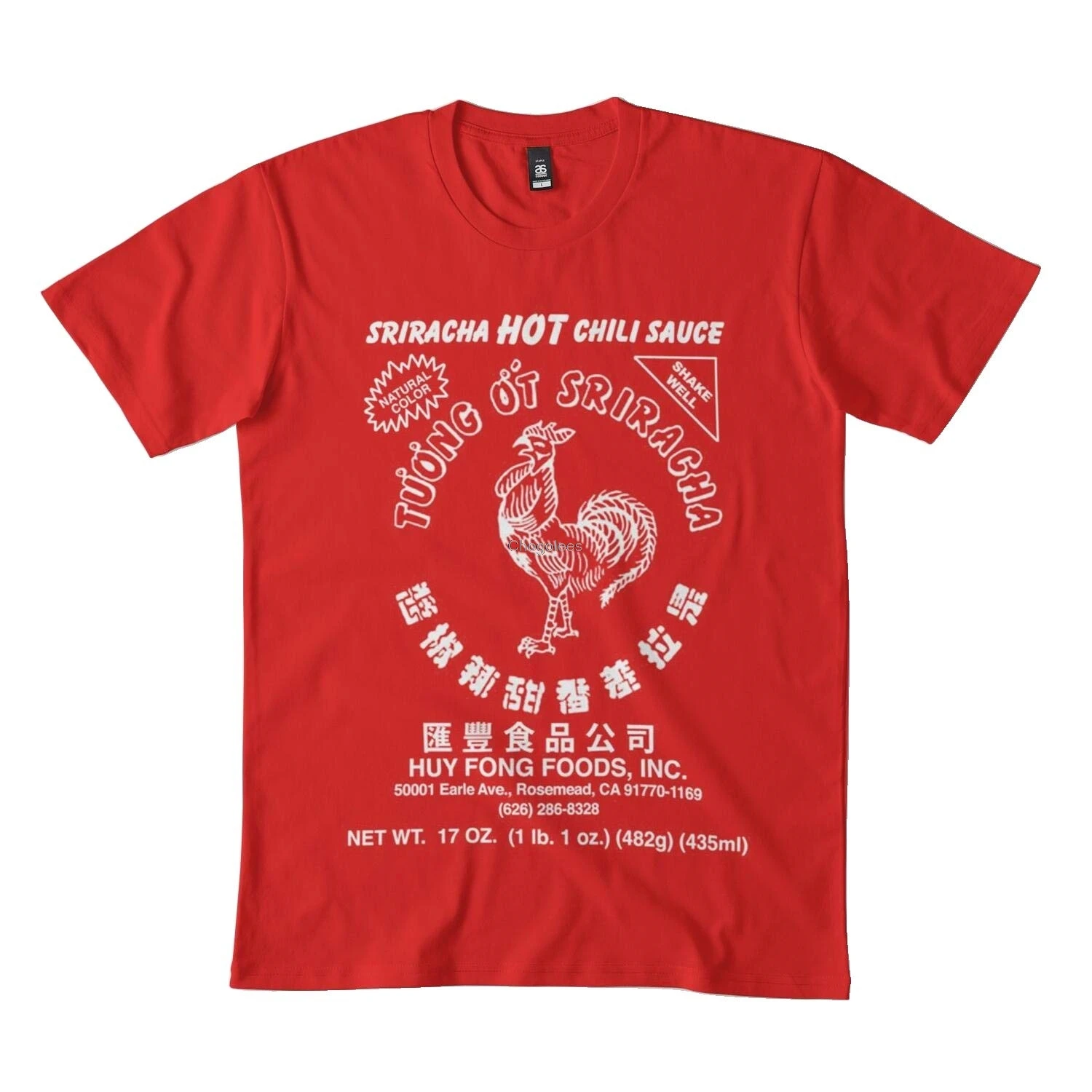 Футболка Sriracha Hot Chili Sauce Классическая для мужчин и женщин черная 2610DMN |