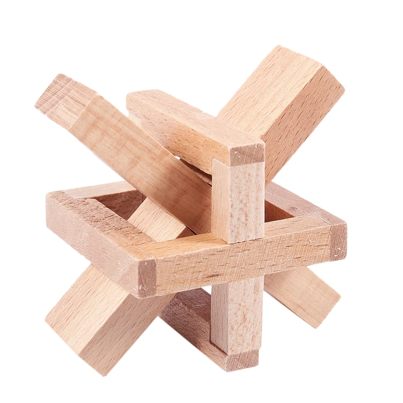 

Wooden Siege Lock the Perplexing X in a Box Logic Puzzle Burr Puzzles Brain Teaser Intellectual Toy