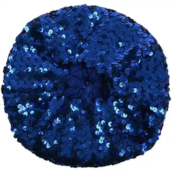 Женский костюм растягивающийся Блестящий беретик с блестками черная Шапка