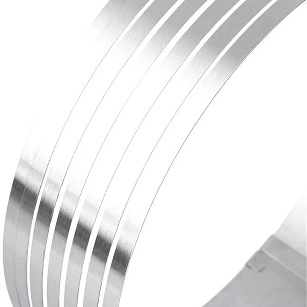 Регулируемое кольцо для Мусса 3D круглые и квадратные формы торта из нержавеющей