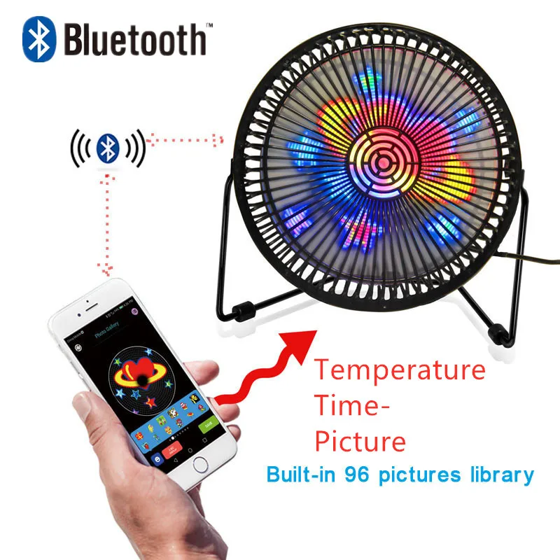 6 модуль Bluetooth 3D голографическая RGB настольные часы температура рекламы ночной