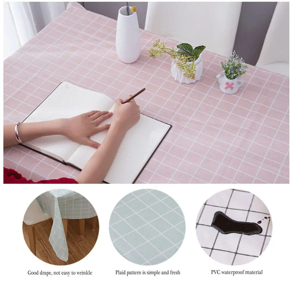 Одноразовая Пластиковая скатерть водонепроницаемая прямоугольная для стола