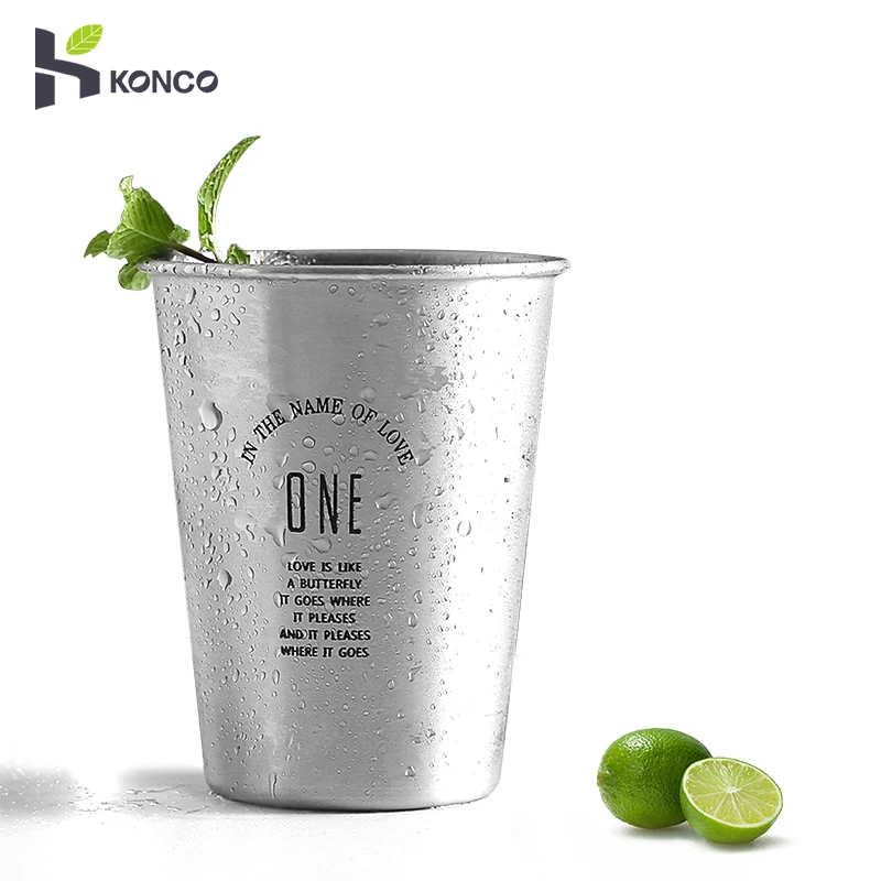 Пивная кружка из нержавеющей стали 350 мл стакан для воды штабелируемые