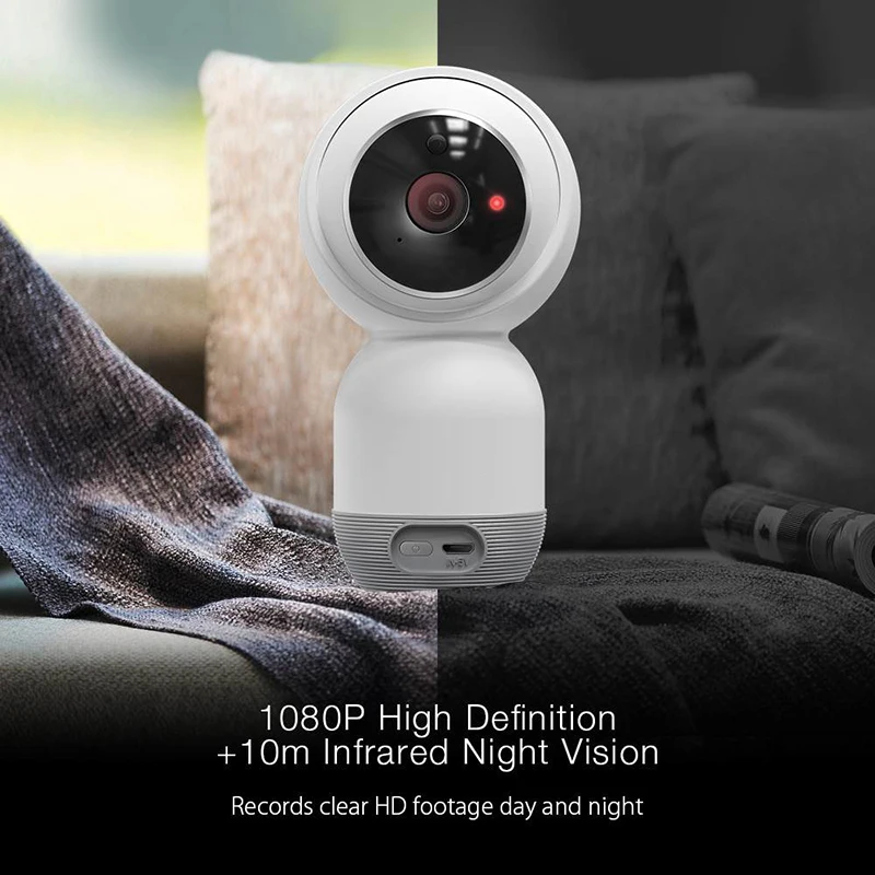 1080P HD Беспроводной Камера Tuya Smart Wifi Infarared Ночное видение Безопасность монитор 3D