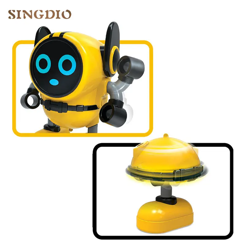 Новинка пластмассовый игрушечный инерционный робот с заводным механизмом