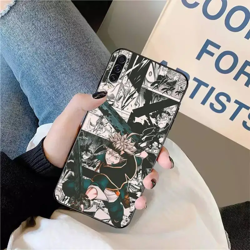 

Black Clover Japan anime Phone Case For Samsung galaxy A S note 10 7 8 9 20 30 31 40 50 51 70 71 21 s ultra plus