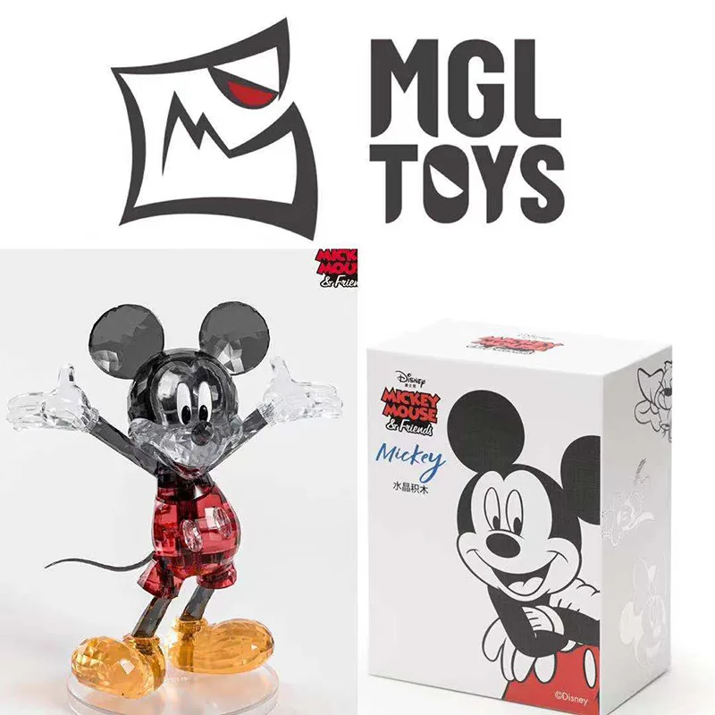 

Disney Mickey Minnie Donald Duck Crystal Building Block Assembling Model Large Particle Assembling Garage Kit Christmas Gifts