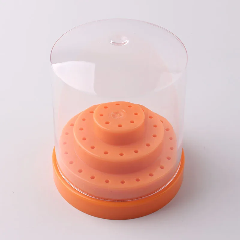 48 отверстий пустая коробка для хранения сверл дизайна ногтей акриловый