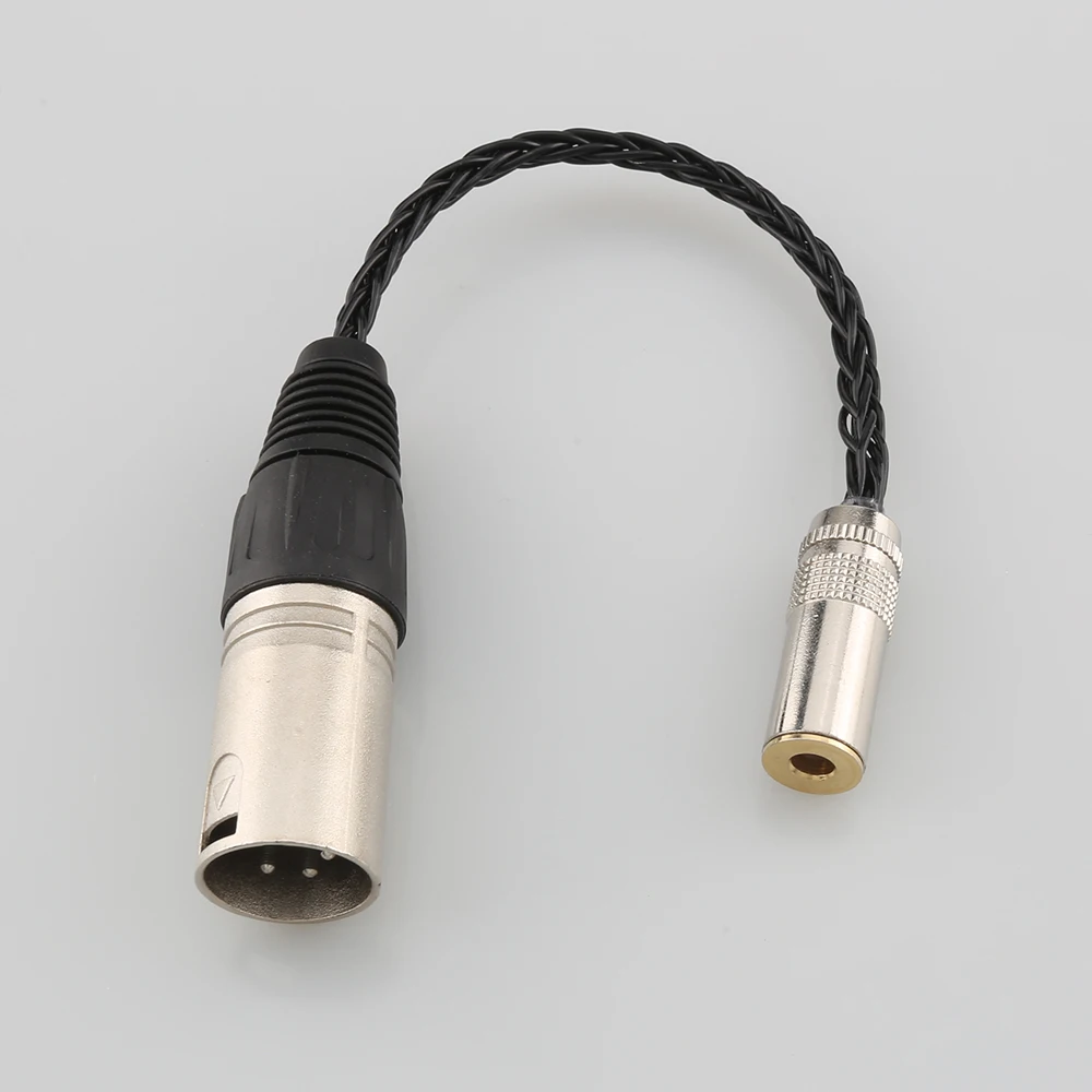 Кабель-переходник Hi-Fi 7N OCC 4 мм (гнездо) на 4-контактный XLR сбалансированный штекер