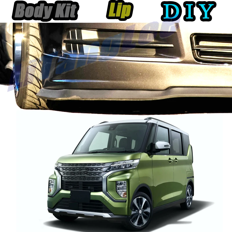 Автомобильный бампер передний спойлер юбка дефлектор для Mitsubishi eK Active стильный на