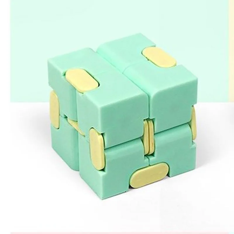 Cubo antiestr&eacute;s para aliviar el estr&eacute;s para ni&ntilde;os y mujeres, juguetes sensoriales para el autismo, TDAH, cubo infinito-0