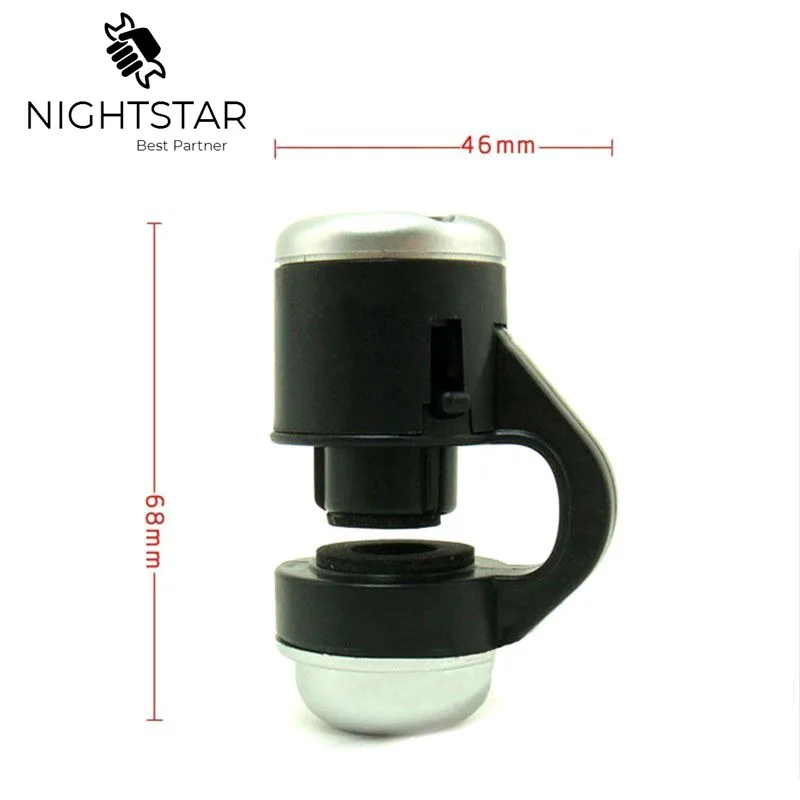 Мини ручной 30x Карманный микроскоп увеличитель лупа увеличение Ювелирные