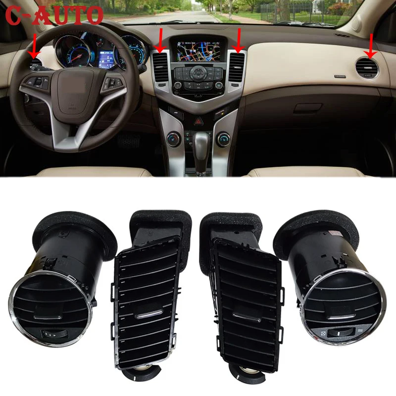 

Car Interior Front Dash Center Console Dash Board Air Conditioner Outlet A/C Vents For Chevrolet Cruze J300 Panel Grille Cover