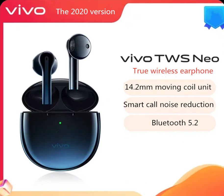 2020. 14 2 мм aptX AAC. BT5.2 оригинальный ViVO TWS Neo écouteurs IP54 sans fil bluetooth casque X50 X30 Pro iqoo Nex 3 U3x Z5x V17 |