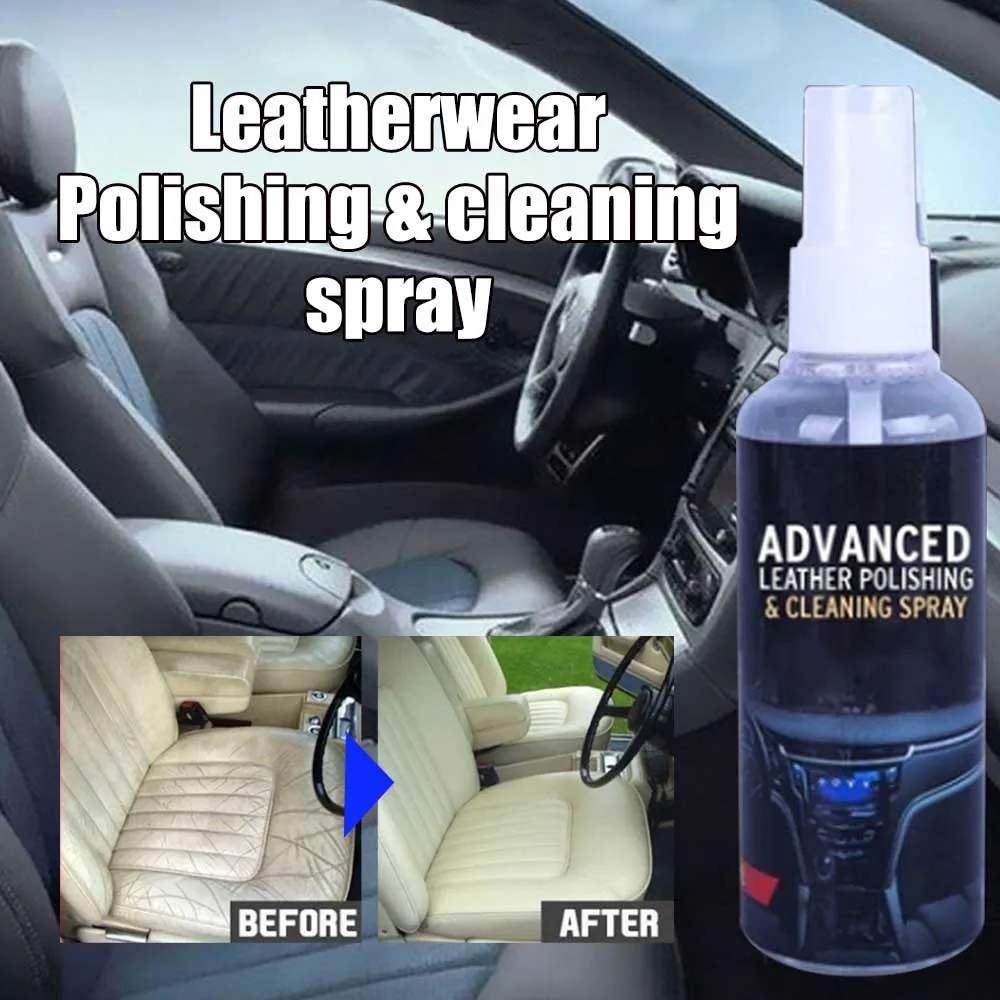 

30ML Car Interior Seat Cleaner Leather Cleaning Spray Seat Interiors CleanerPlastic Foam Cleaner High Concentration