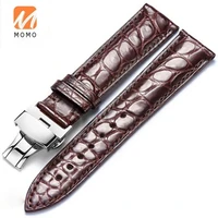 genuine tue crocodile leather watch band belt bracelet wristband clock repair accessories lizard pattern for top luxury brand