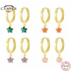 Серьги-подвески женские из серебра 925 пробы, обручи