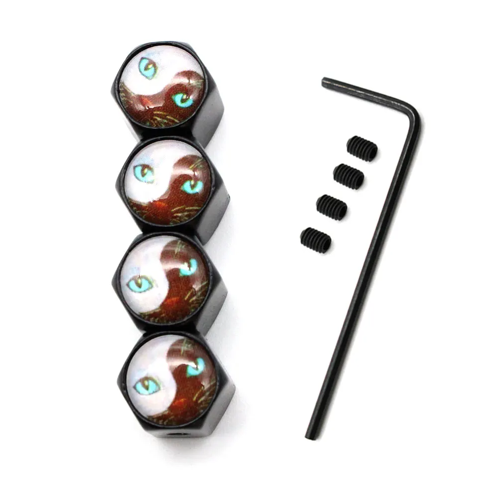 DSYCAR 1 комплект стайлинга автомобилей цинковый сплав Анти-кражи кошка Стиль