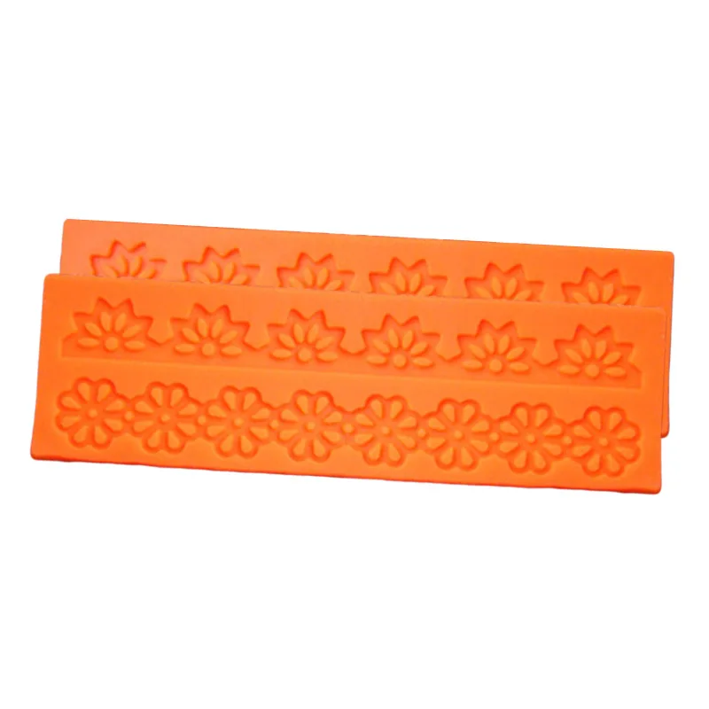 Милый кружевной силиконовый сахарный коврик для выпечки инструмент украшения