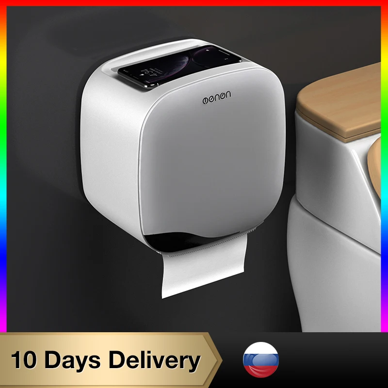 Держатель для туалетной бумаги водонепроницаемый настенный держатель полка