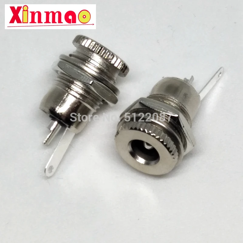 5PCS/LOT DC099 5.5 x 2.1mm 2.5mm DC Power Jack Socket Female Panel Mount Connector DC-099 5.5*2.1 5.5*2.5 mm Open Hole 11M | Обустройство
