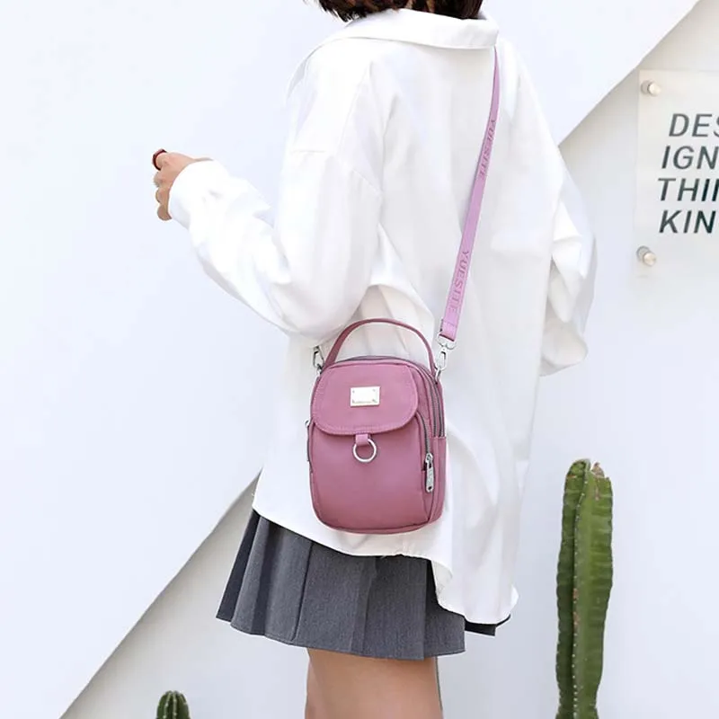 Fashion Women Crossbody Shoulder Bag Zipper Mobile Phone Flap Female Multifunction Mini Handbag Shopping Coin Purse