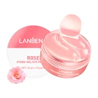 Гель-маска для глаз LANBENA Rose Hydra, женские коллагеновые патчи для глаз, удаление опухших глаз, оригинальная питание восстановление микромолекула, Осветление кожи