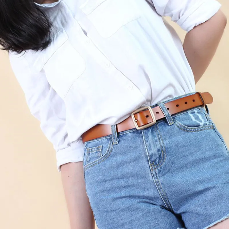 

Women Fashion Belts Luxury Brand Genuine Leather Belt Designer Alloy Pin Buckle Waistband Jeans Female Waist Belt 2.8cm Wide