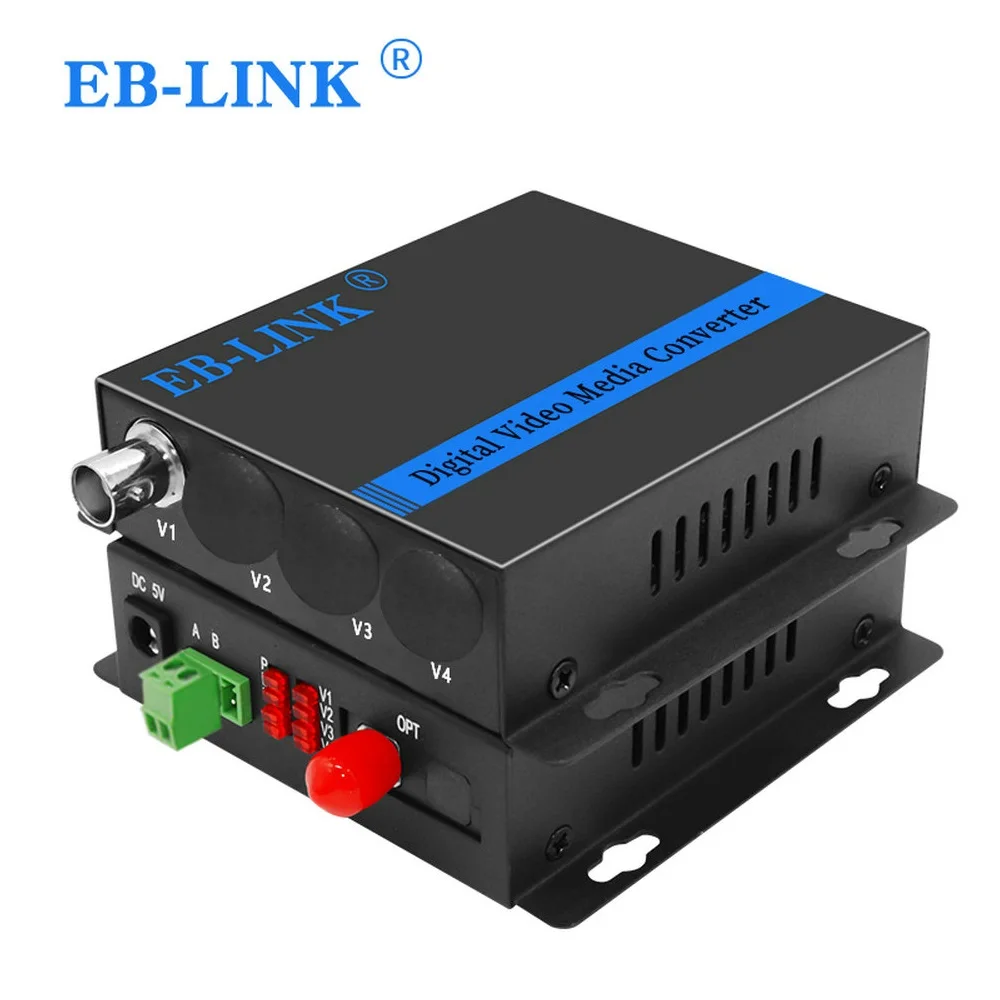 1Pair 1 Channel Digital Video Fiber Optical Media Converters Extender with 485 Data FC Fiber Optic Up to 20Km for CCTV Security