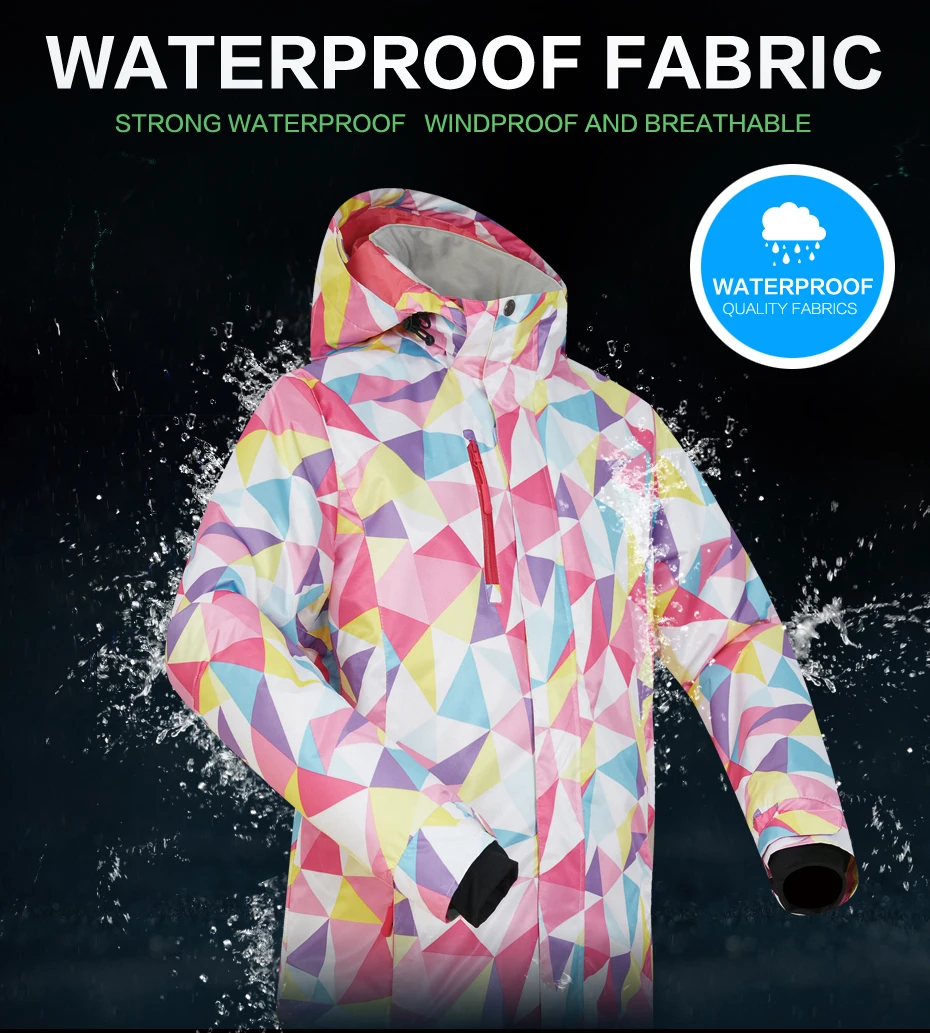 SAENSHING лыжный костюм для женщин зимняя Лыжная куртка брюки сноуборда женские