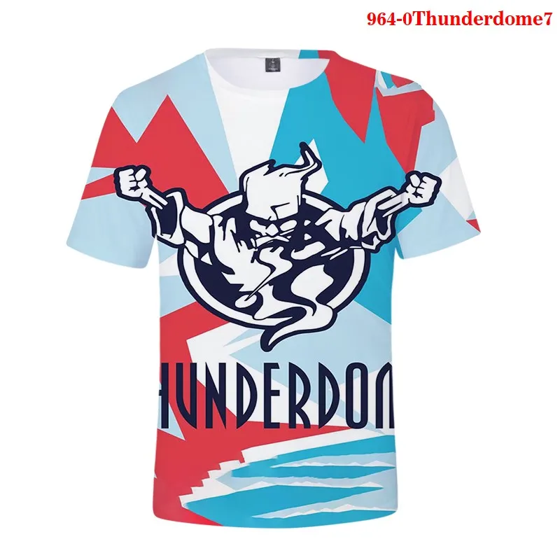 3D футболка хардкор волшебник Thunderdome Мужская в простом стиле летняя Подростковая