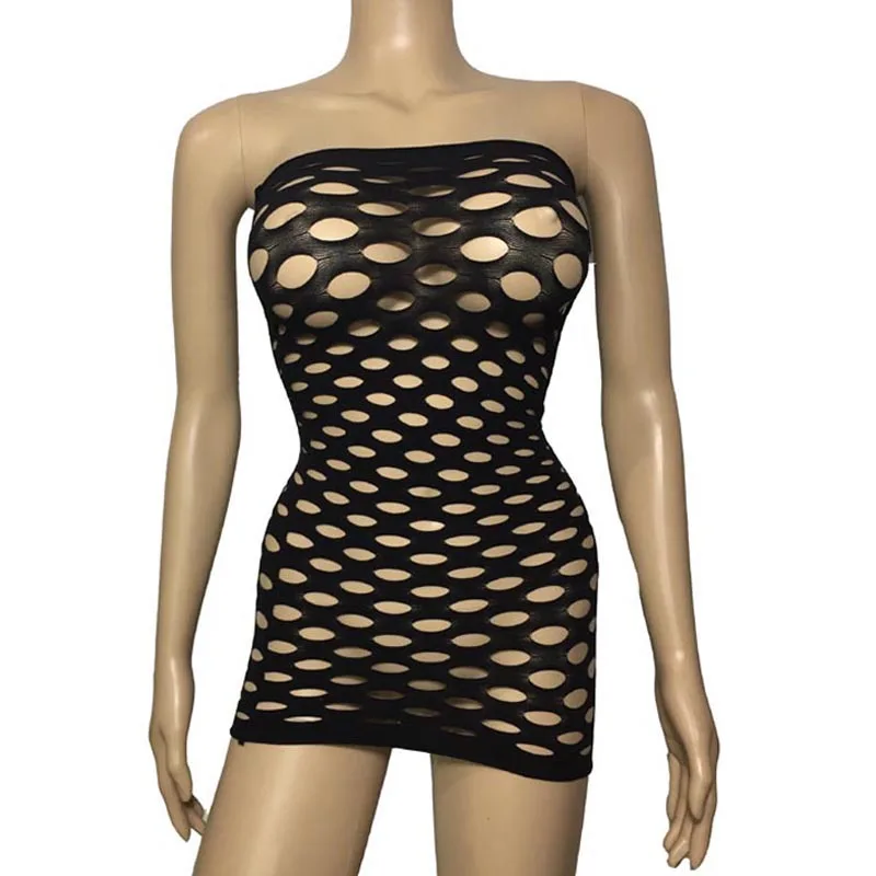 Сексуальное женское нижнее белье Короткое мини платье облегающее бесшовное