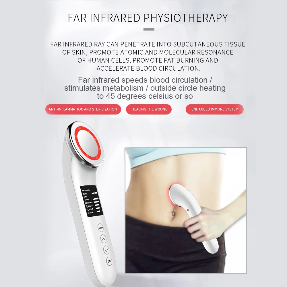 Beste Ultrasone Lichaam Vermagering Massager Voor Gezicht Benen Gewichtsverlies Vet Brander Fysiotherapie Ems Trillingen Slanker Massage Machine