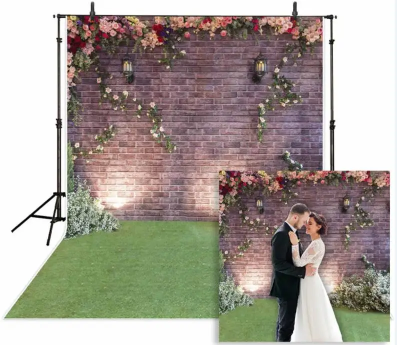 HUAYI фотография фон Свадебный день рождения девивечерние Декор цветы стена
