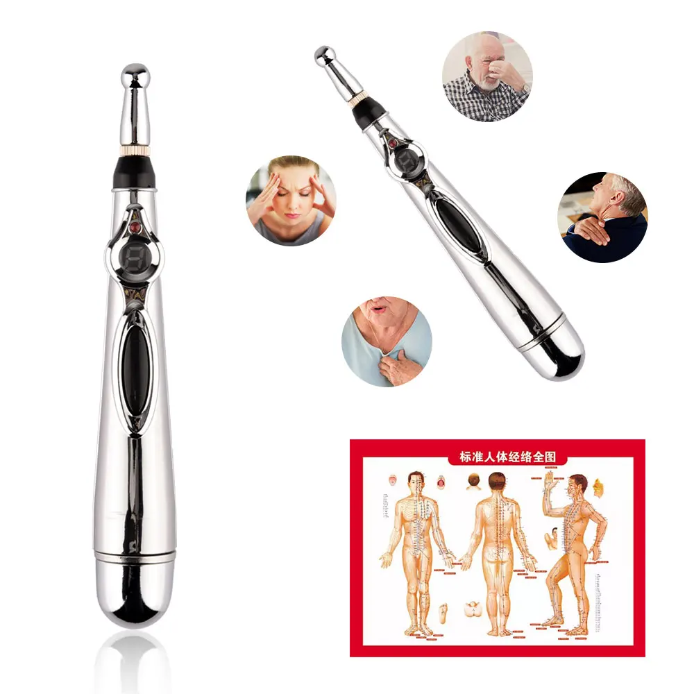 

Electronic Acupuncture Therapy Pen Electric Meridians Laser Heal Massage Body Pen Meridian Energy Pen Relief Pain Tools