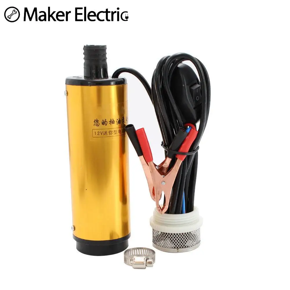 MK-8021 Series 12V 24V DC Electric Submersible Pump For Pumping Diesel Oil Water 30L/min Fuel Transfer Refueling Tool | Обустройство