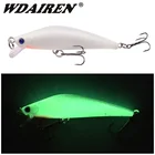 1 шт. светящиеся приманки в виде гольяна для ночной рыбалки, 8 см, 8,5 г, искусственные жесткие приманки с 6 # тройными крючками, приманка, кренкбейты для окуня, щуки, карпа