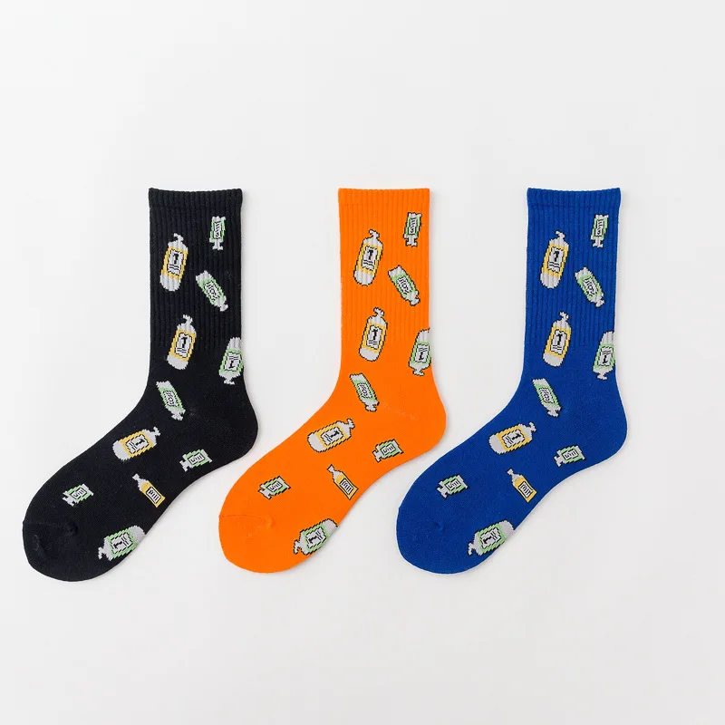 

INS Autumn and Winter New Personality Stockings Women's Autumn and Winter Mid-Calf Socks Cute Socks