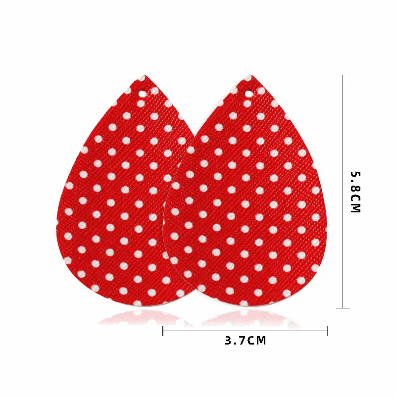 10 шт./лот серьги в горошек из искусственной кожи аксессуары 2020 красные черные