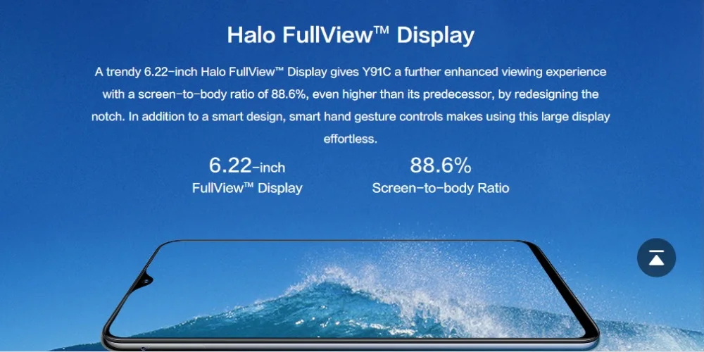 Глобальная версия Vivo Y91C 4G LTE мобильный телефон MTK6762 Android 8,1 6,2" полный экран 2 Гб ОЗУ 32 Гб ПЗУ 13.0MP FM OTG Лицо ID