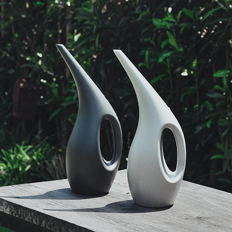 

1.5L 2.5L длинный рот Лейка зеленый с красивыми растениями цветком Лейка комнатные бутылок спринклера домашние Садоводство культивирования