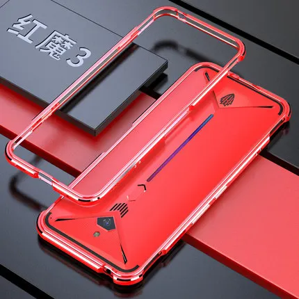 Металлический корпус для zte Nubia RedMagic 3 NX629J, металлический каркас для телефона, edge, чехол для Red Magic 3, Твердый Чехол - Цвет: Красный