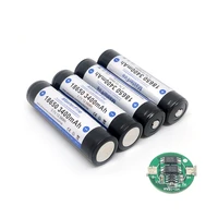 10pcslot original masterfire protected 18650 3 7v 3400mah rechargeable battery lithium batteries cell with pcb made in japan