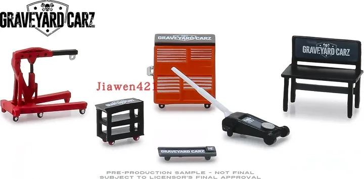 

GreenLight 1:64 кладбище Carz Магазин инструментов коллекция литых под давлением комплектов инструментов